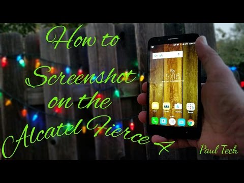 Alcatel Fierce 4 how to take a screenshot the 2 different ways.