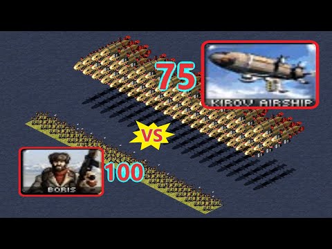 Boris vs Kirov - Same Cost - Red Alert 2