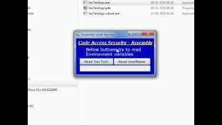 Example Application checking the CAS Security Action