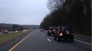 preview picture of video '4WD Convoy on I-24 to Coppinger Cove March 23, 2013'