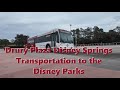 Using the Bus Transportation at Drury Plaza Hotel Orlando Disney Springs to the 4 Disney World Parks