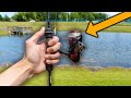 Bank Fishing A Public Park With Ultralight Gear