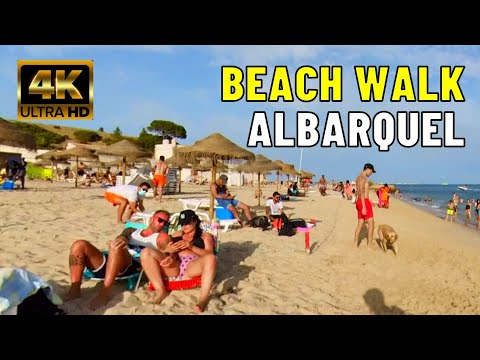 [4K] Beach Walk in Albarquel Beach |  Setúbal - Arrábida 🇵🇹🌊🚶Part 2