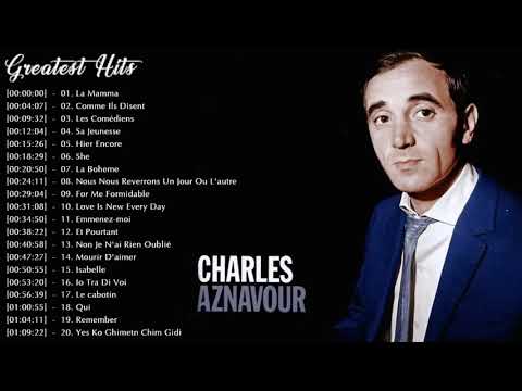 Charles Aznavour Greatest's Hits 2022 Full Album   Best Songs Of Charles Aznavour
