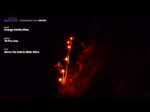 MN306 Orange Dahlia Mine (40mm No Debris Slider) - '76 Pro Line