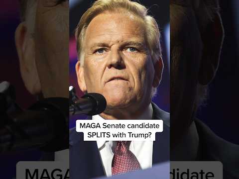 MAGA Senate candidate SPLITS with Trump?