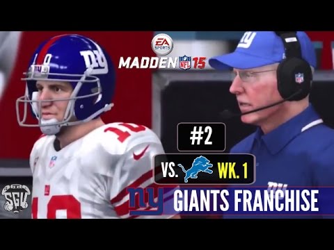 Madden 15 (PS4): New York Giants Online Connected Franchise - EP2 (Week 1 vs Lions)