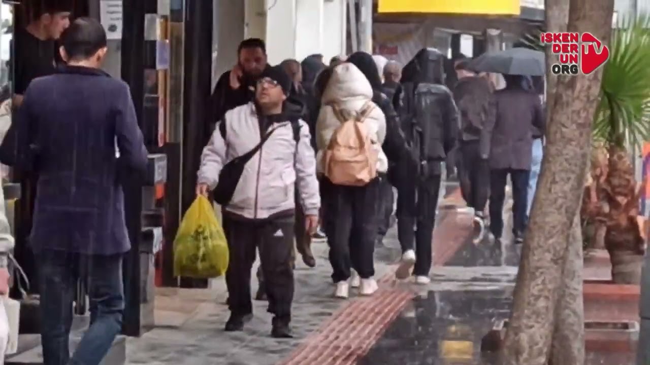 İskenderun'da vatandaşın Sarı kod teyakkuzu…