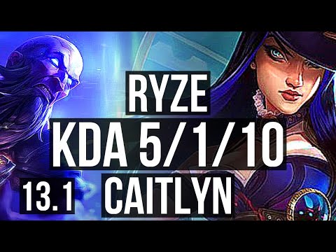 RYZE & Ashe vs CAIT & Jhin (ADC) | 5/1/10, 1.4M mastery | EUW Master | 13.1