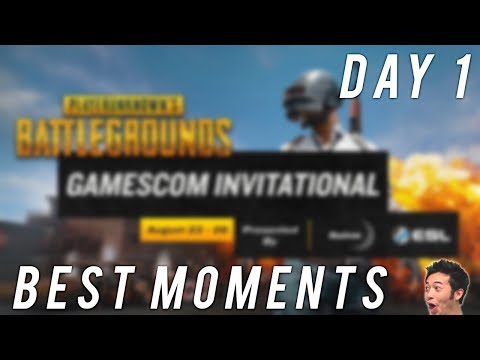 GAMESCOM INVITATIONAL 2017 DAY 1 BEST MOMENTS - PUBG