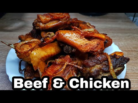 How to make Fried Beef | Fried Chicken | How to Boil Meat