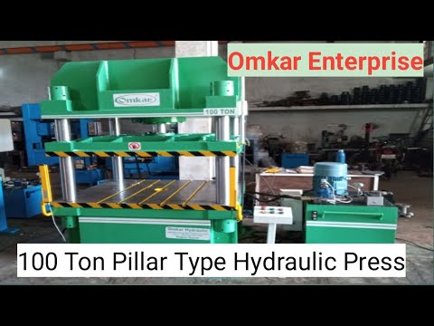 Mild steel pillar type hydraulic press, capacity: 100 ton