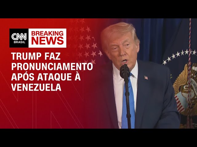 Trump se pronuncia após captura de Maduro em ataque à Venezuela | AGORA CNN