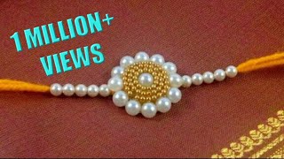 ◔◡◔ Ballchain Rakhi kaise banaye | how to make Rakhi 2021 |pearls Rakhi |rakshabandhan Special Rakhi