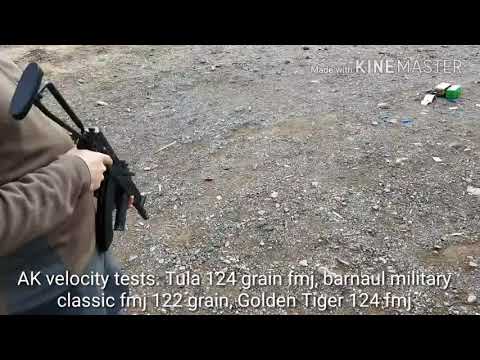 AK velocity tests, 12.5, 16, and 23 inch barrels