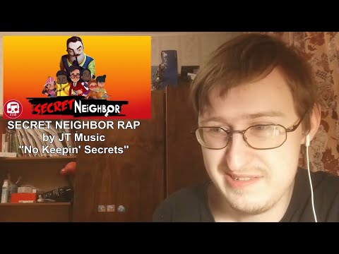 SECRET NEIGHBOR RAP by JT Music - "No Keepin' Secrets" | RUSSIAN REACTION