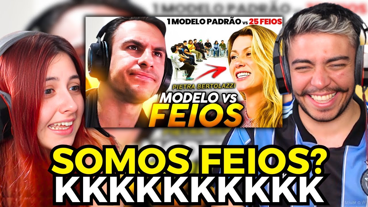 SUPER XANDÃO REAGINDO: 1 MODELO PADRÃO X 25 PESSOAS FEIAS FT. PIETRA BERTOLAZZI | REACT