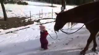 Little Girl and Her Horse!