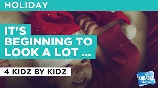 It&#39;s Beginning To Look A Lot Like Christmas in the style of Traditional | Karaoke with Lyrics