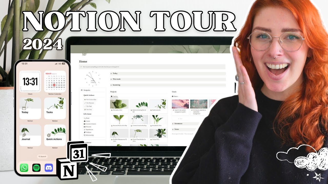 This Notion set-up took 5+ years to build - Notion 2024 tour [including FREE template]