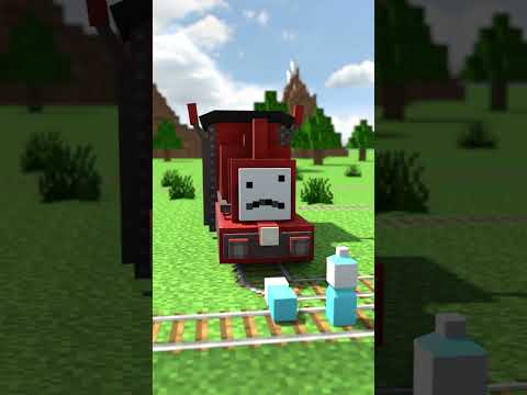 Gambierbay's Epic Minecraft Train Flip Scare! #shorts