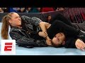 Ronda Rousey Fakes Out Stephanie McMahon Puts Her In Submission Hold ESPN