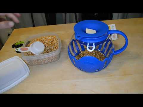 Making Popcorn With The Ecolution Micro-Pop Popcorn Microwave Popper
