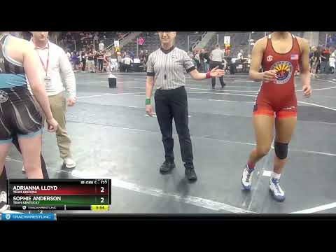 127 Lbs Cons. Round 4 - Adrianna Lloyd, Team Arizona Vs Sophie Anderson, Team Kentucky 4816