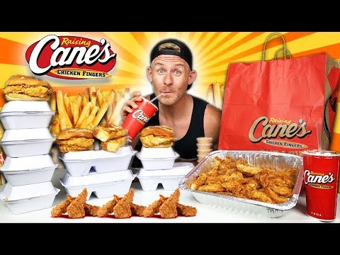 THE SUPERCHARGED RAISING CANES MENU CHALLENGE! (10,000+ CALORIES)