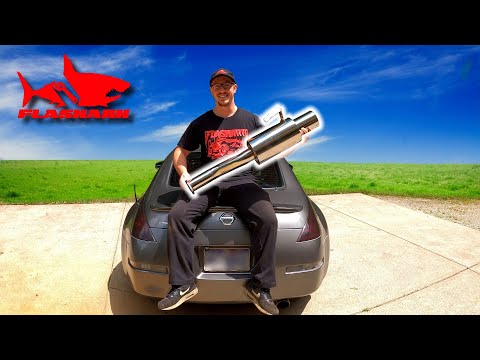 Flashark Racing Nissan 350z Y-Pipe/Single Exhaust In Depth Installation | Review | Comparison
