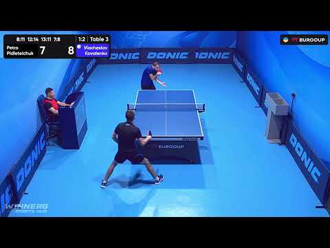 10:45 Petro Pidleteichuk - Viacheslav Kovalenko 13.09.2023 TT Euro.Cup Ukraine Master. Table 3