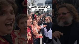 VIRAL VIDEO OF FAMILY SINGING WITH JACK BLACK! 🥹🎤#shorts