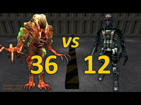 36 Gonomes vs 12 Male Black Ops - Half-Life Opposing Force Retro Battles
