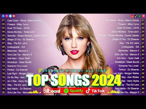 Taylor Swift, Rihanna, Ed Sheeran, The Weeknd, Selena Gomez, Justin Bieber, Dua Lipa????????Top Hits 2024