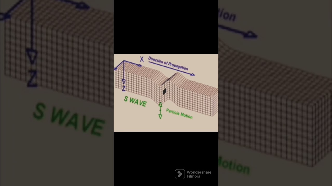 How earthquake waves travel.. seismic waves #shorts #geology