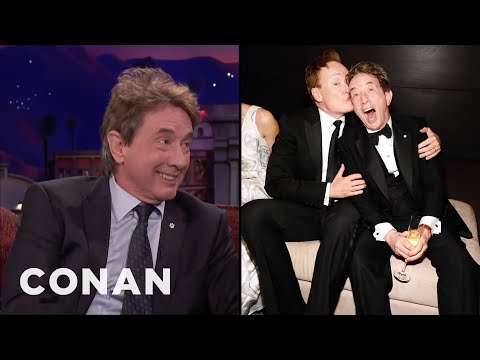 Martin Short & Conan Are Regulars At The Vanity Fair Oscar Party | CONAN on TBS