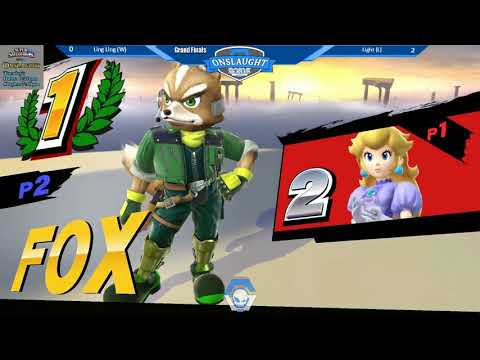 Onslaught 101 - Grand Finals: LingLing (Kirby/Peach/Bayonetta) vs Light (Fox)