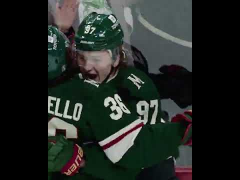 Kaprizov nets 1st playoff hat trick in Wild history