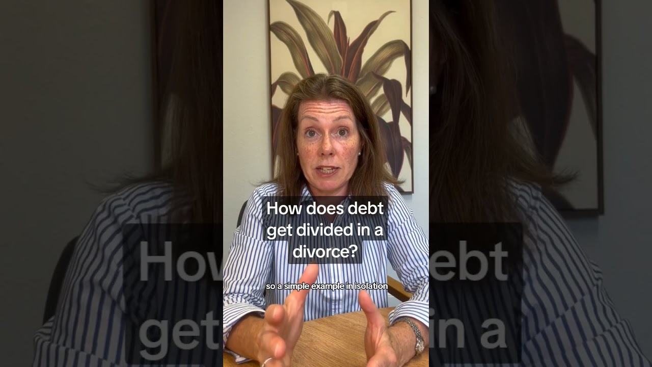 How does debt get divided in a divorce?