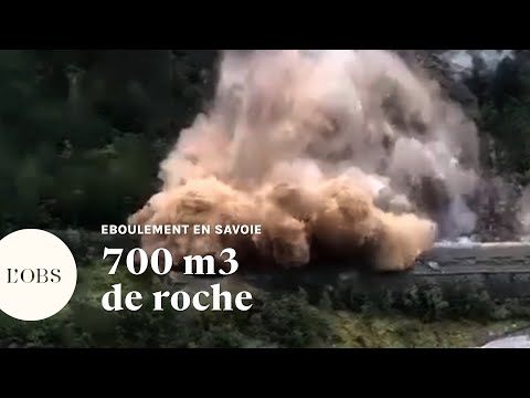 Savoie : un gigantesque éboulement coupe la circulation en Maurienne