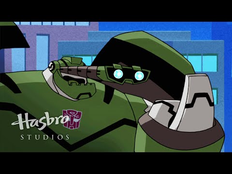 Transformers: Animated - Bulkhead's Cement Explosion | Transformers Official