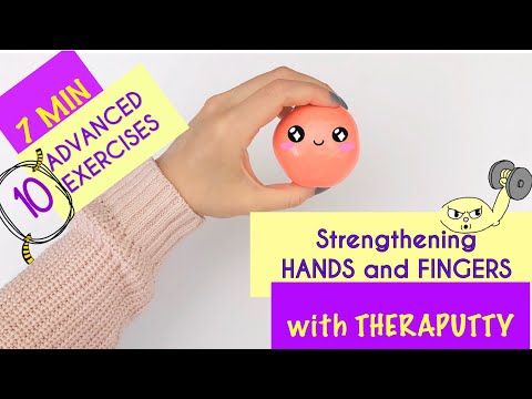 HAND STRENGTHENING with Theraputty l ADVANCED l OT Teletherapy l Handwriting Muscle Warm Up