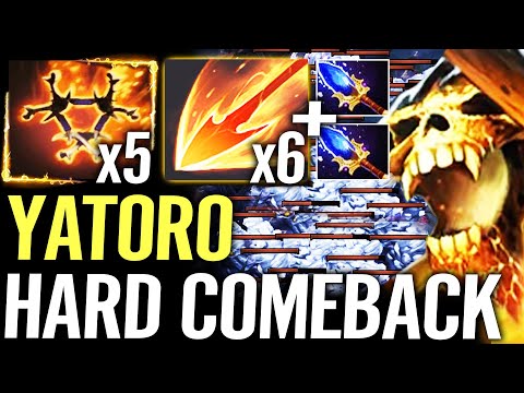 🔥 YATORO Clinkz Aghanim — New Carry Unlocked x5 BURNING ARMY Hard Game Comeback Dota 2 Pro