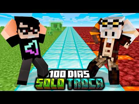 Sobrevivi 100 dias mas o SOLO TROCA TODO DIA  no Minecraft em dupla - O FILME