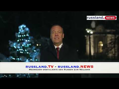 Medwedew gratulierte den Russen zum Neujahr