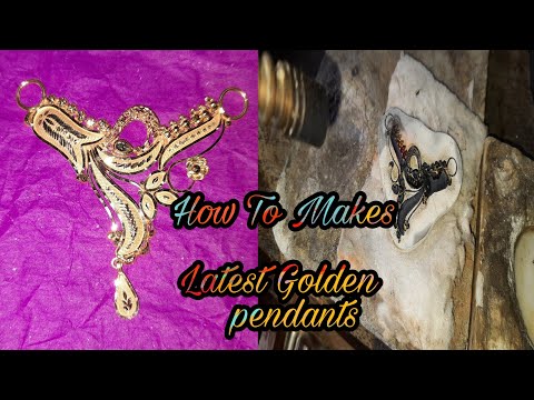 How To Making Latest Golden Pendants || 2020 Latest golden Pendants