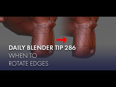 Daily Blender Tip 286 - When to rotate edges (Blender 2.8)