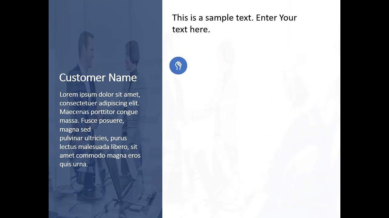 Animated Case Study Slide PowerPoint Template