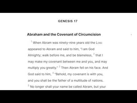 Genesis 17 Esv Bible Before Breakfast