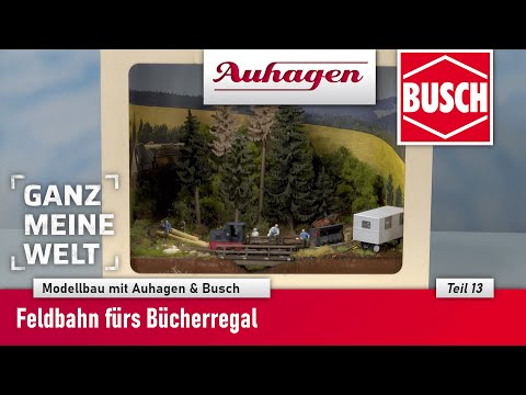 Model building with Auhagen & Busch - Field railway for the bookshelf - Part 13